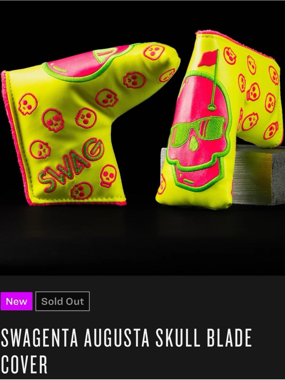 SWAGENTA AUGUSTA SKULL BLADE COVER SWAG GOLF
